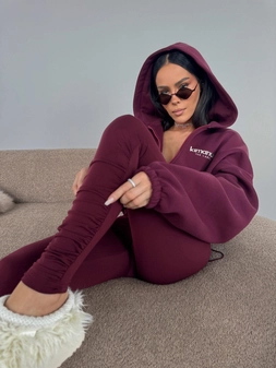 Legginsy CURVE bordo