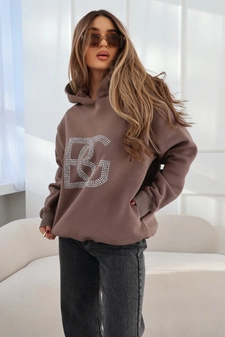 Bluza damska BG Diamond | cappuccino