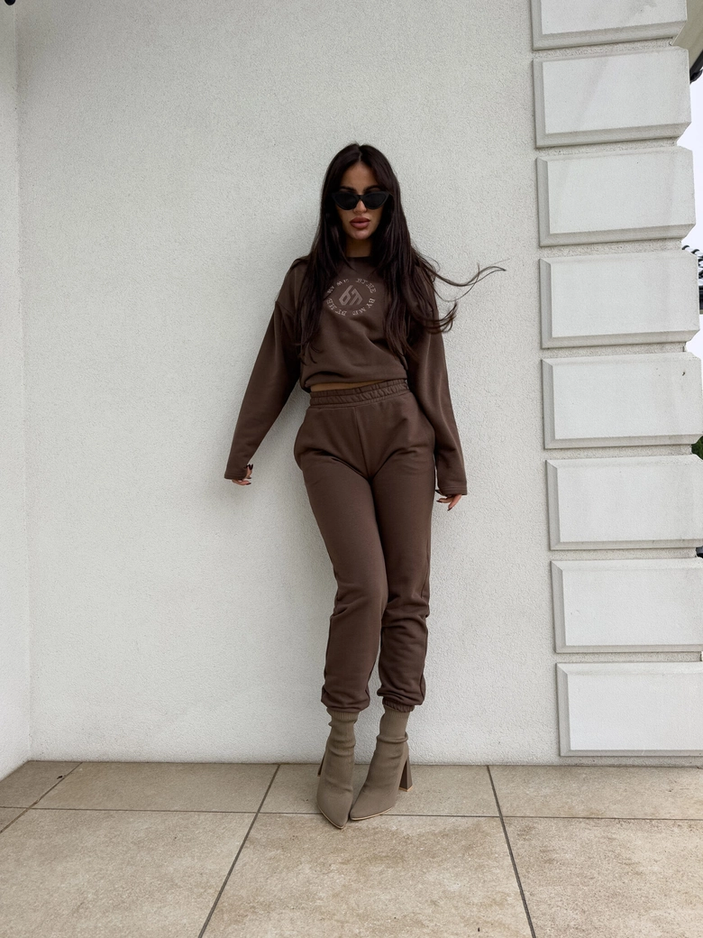 Komplet LOUIS - czekoladowy N18940