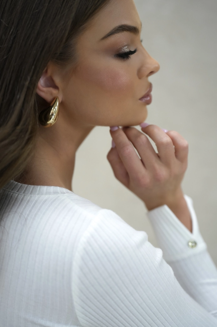 Bluzka damska BG Missme | biały C19051