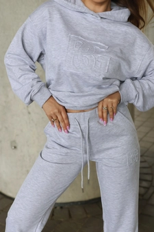 Dres damski BG Matchy | szary melanż