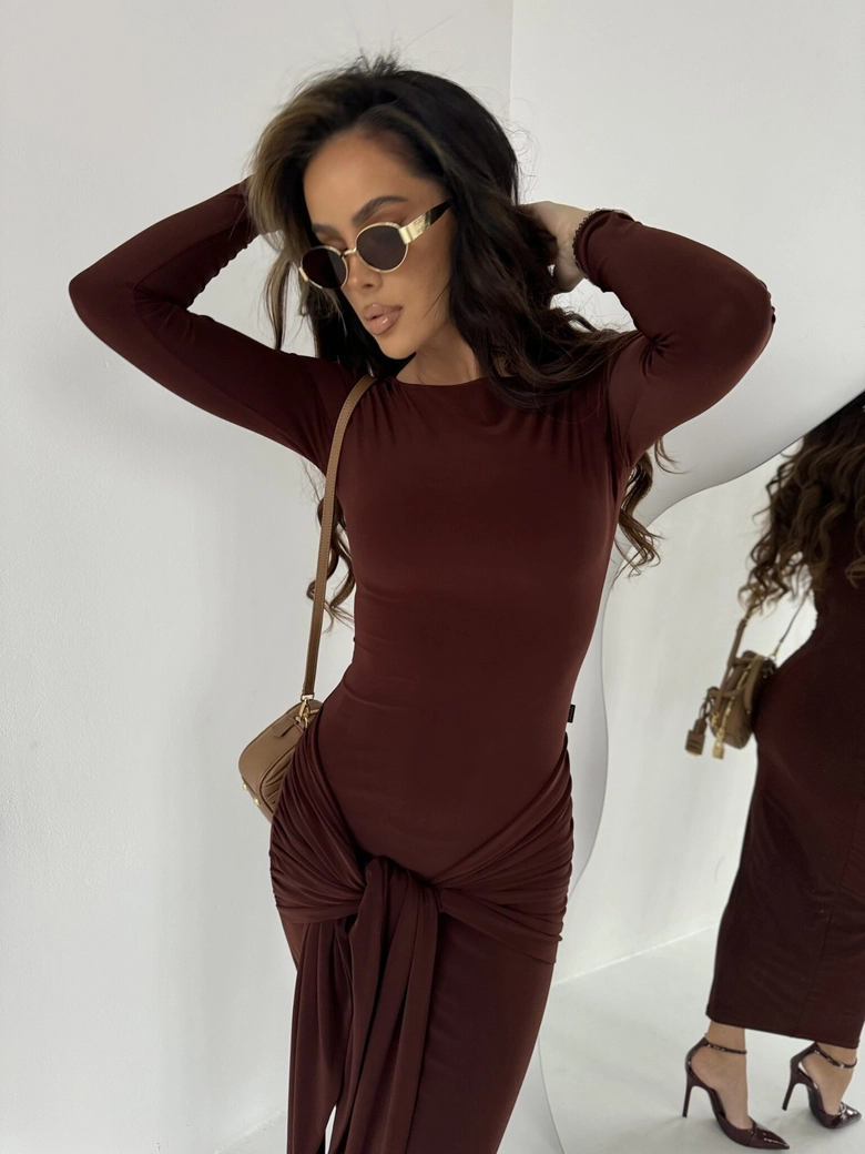 Sukienka SAINT brąz A18439