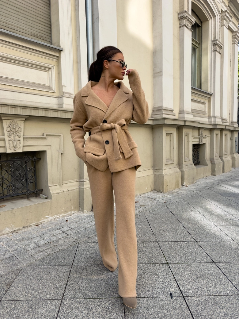 Komplet MARTINEZ – ciemny beż N17402