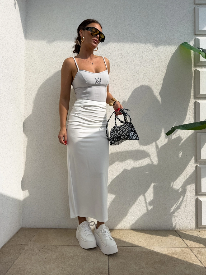 Top prążek LOWE - szary