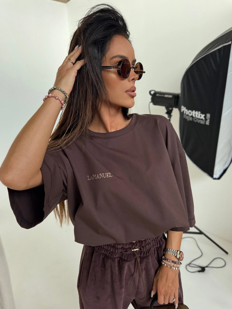 Tshirt HUNT czekolada