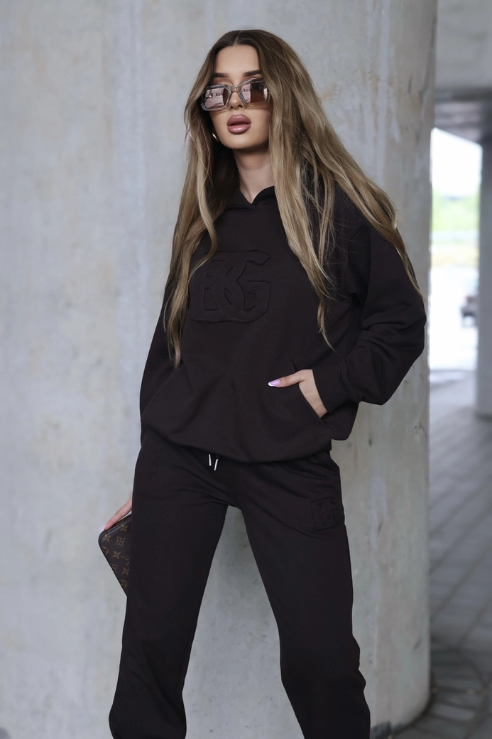 Dres damski BG Matchy | gorzka czekolada