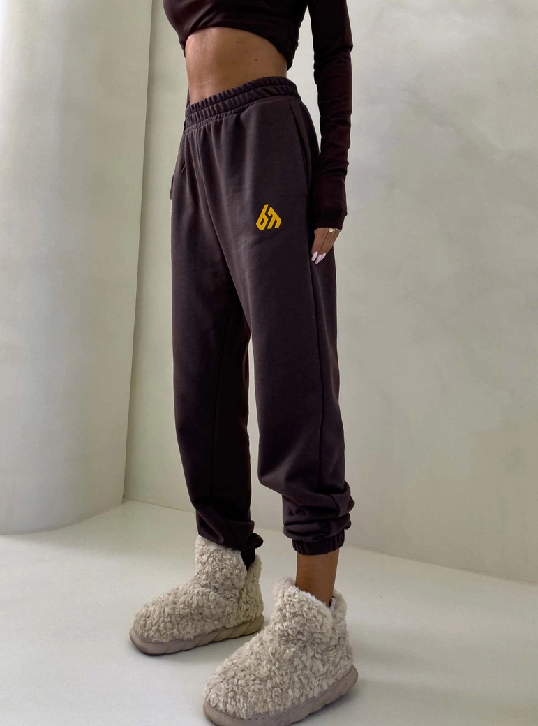 Spodnie DUO – czekoladowe