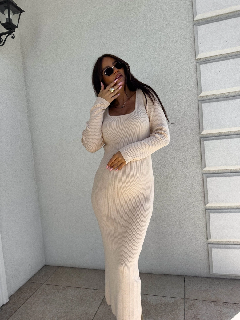 Sukienka COYA - jasny beż