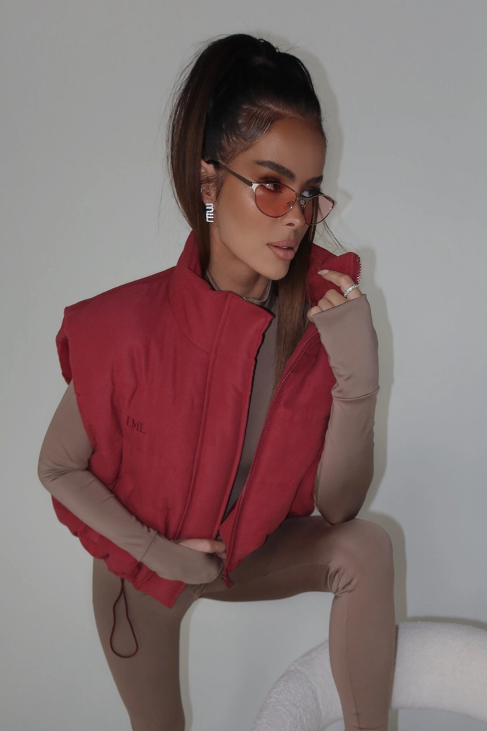 Kamizelka OUTSIDE bordo