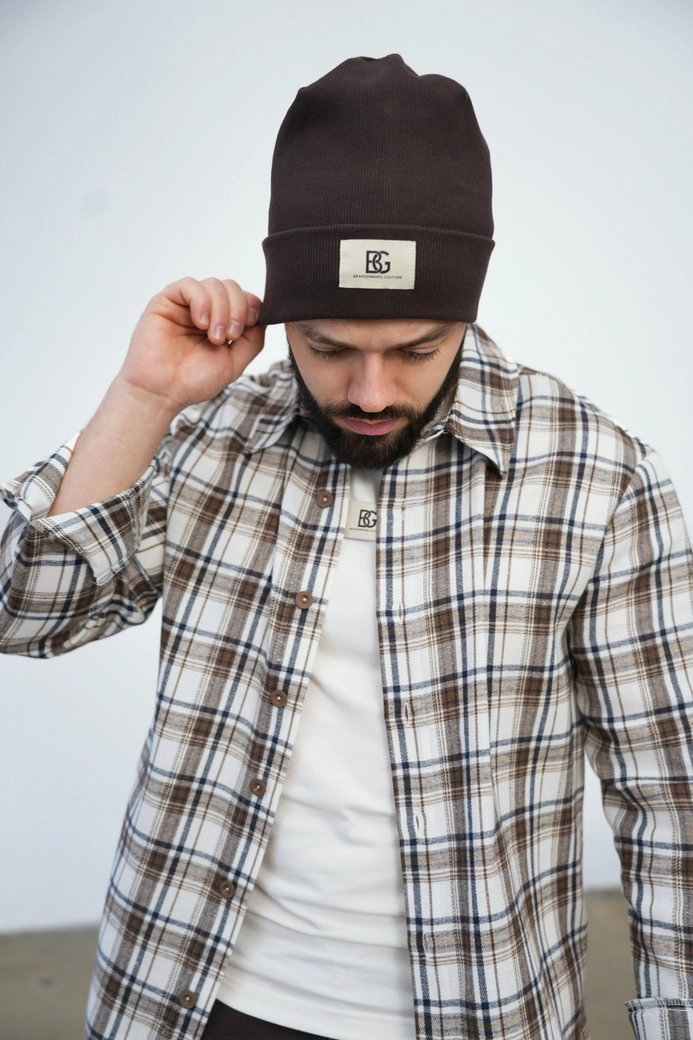 Czapka BG Fuel | gorzka czekolada