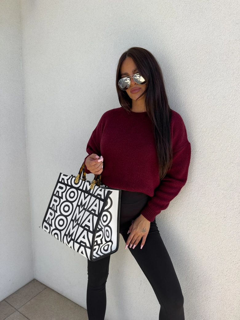 Sweter NERYS – bordowy