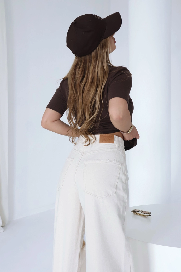 T-Shirt damski BG Real | czekolada