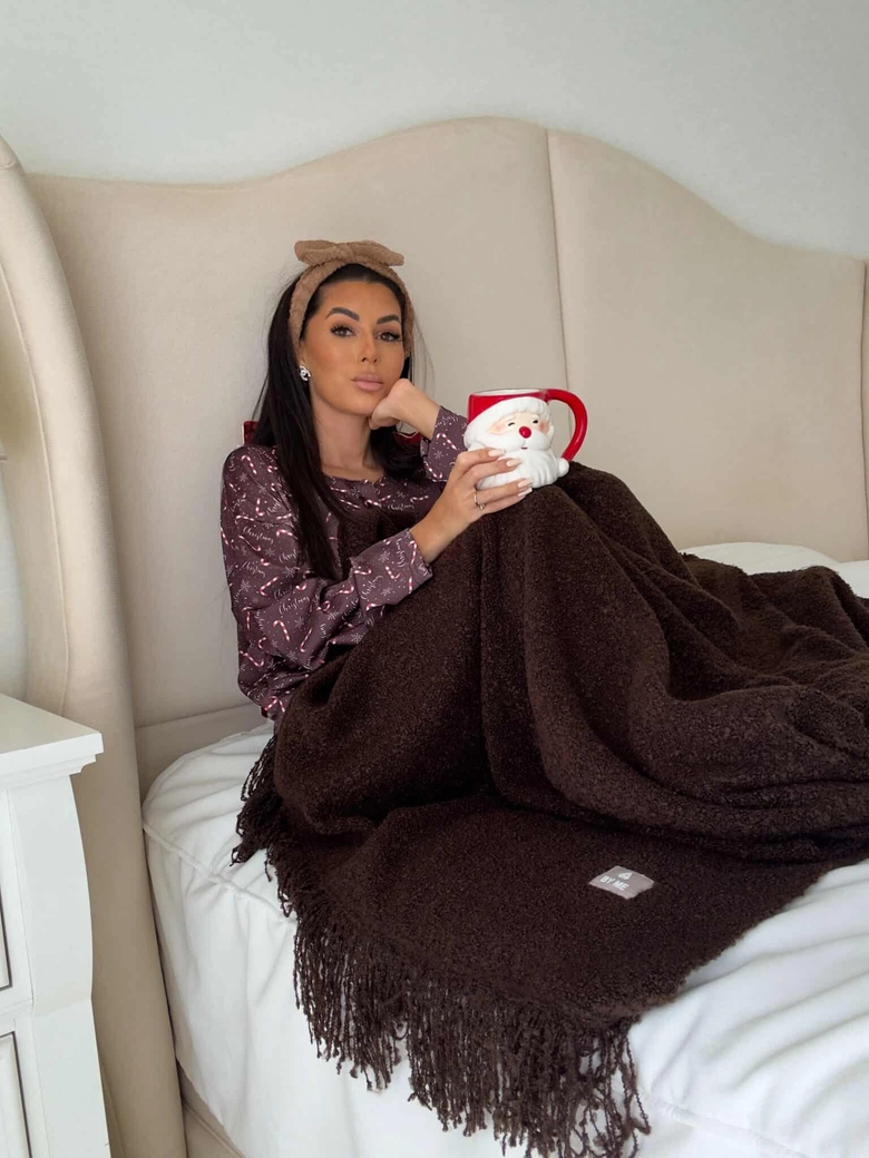 Piżamka CHRISTMAS DOSTĘPNE OD 28.11- czekoladowa