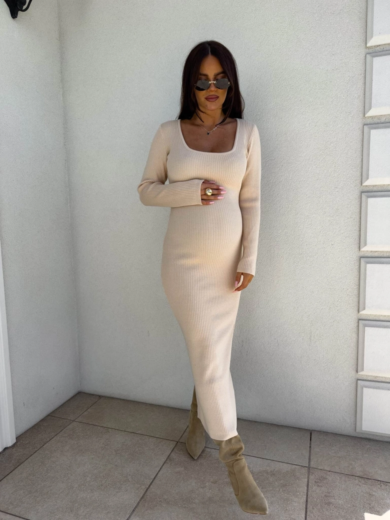 Sukienka COYA - jasny beż