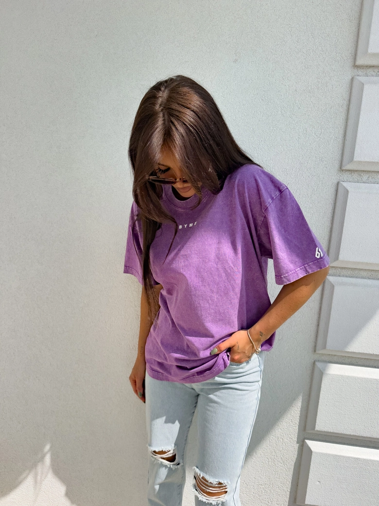 T-shirt PLAY - fioletowy