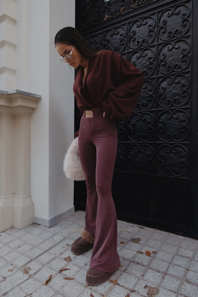 Legginsy BLESSED bordo