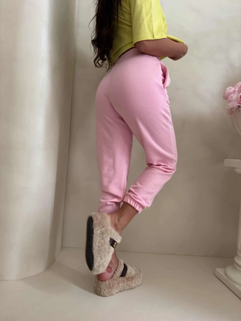 Spodnie dresowe CLASSIC - jasny róż