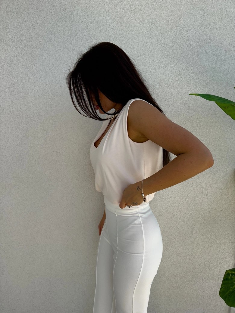 Bluzka BUSINESS - jogurtowa