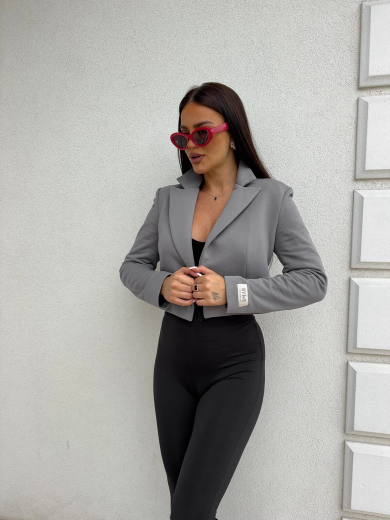 Marynarka dresowa SLIM - szara