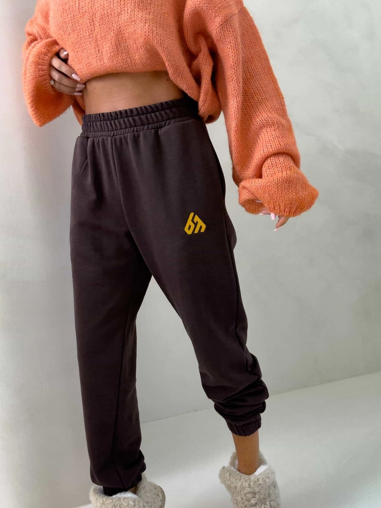 Spodnie DUO – czekoladowe