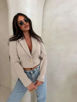 Marynarka SLIM melange - multi