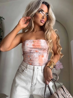 Top MAVEN ornament - peach