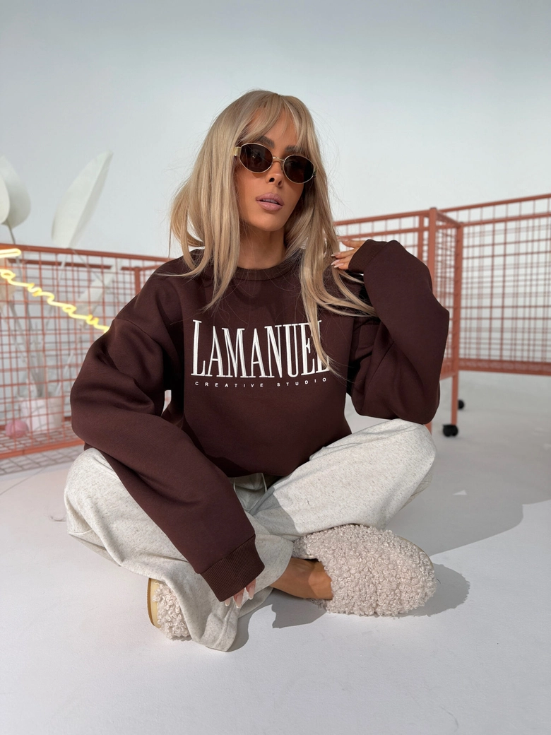 Bluza CREATIVE czekolada