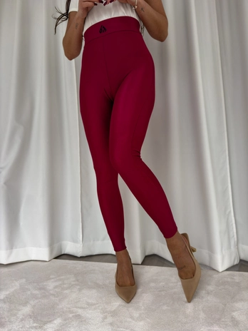 Legginsy GYM - bordowe