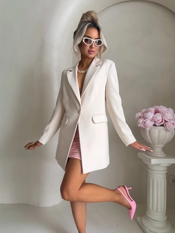 Marynarka LONG – waniliowa