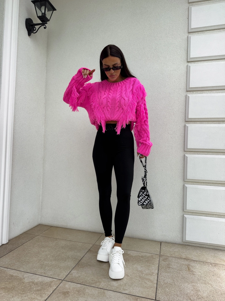 Sweter INDIANA - barbi róż