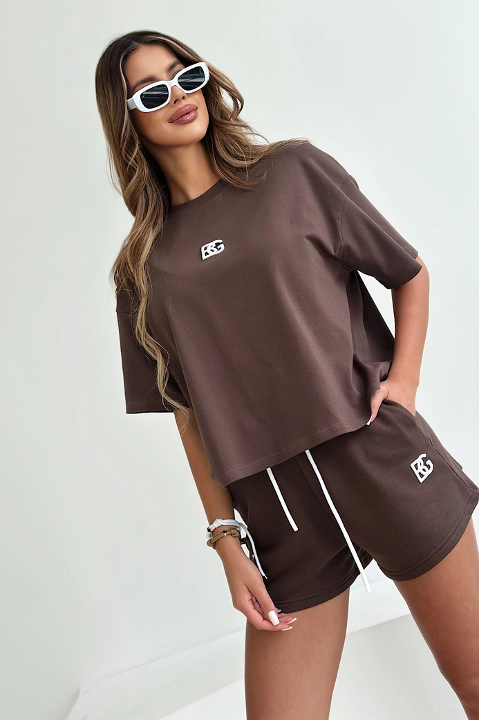 Szorty damskie BG Dare | czekoladowy