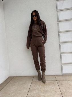 Komplet LOUIS - czekoladowy N18940