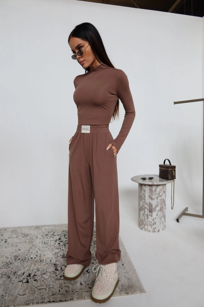 Spodnie BALANCE czekolada