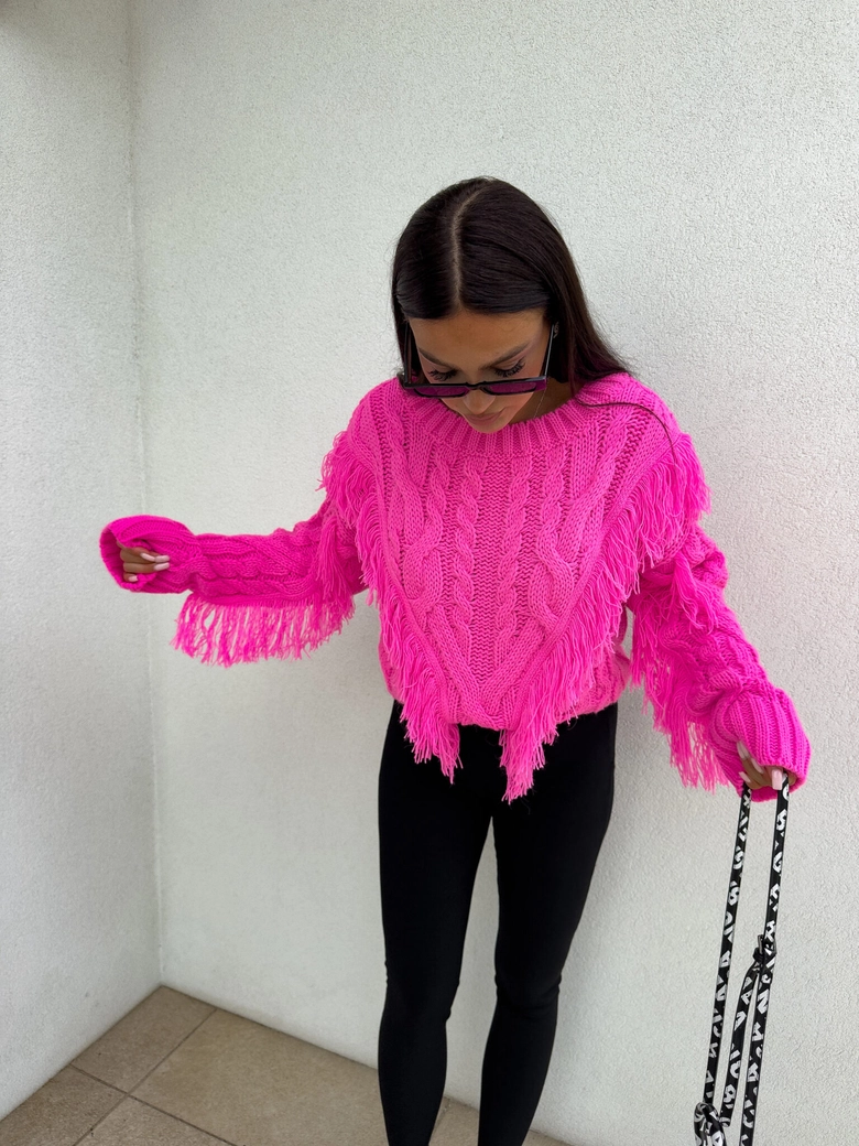 Sweter INDIANA - barbi róż