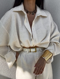 Koszula OVER SPRING natural – ecru