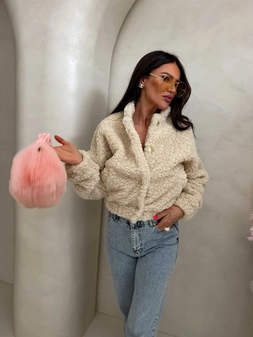 Kurtka bomberka CLOUDY – ecru