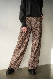 Spodnie damskie BG Mariah | cappuccino (print) T18462