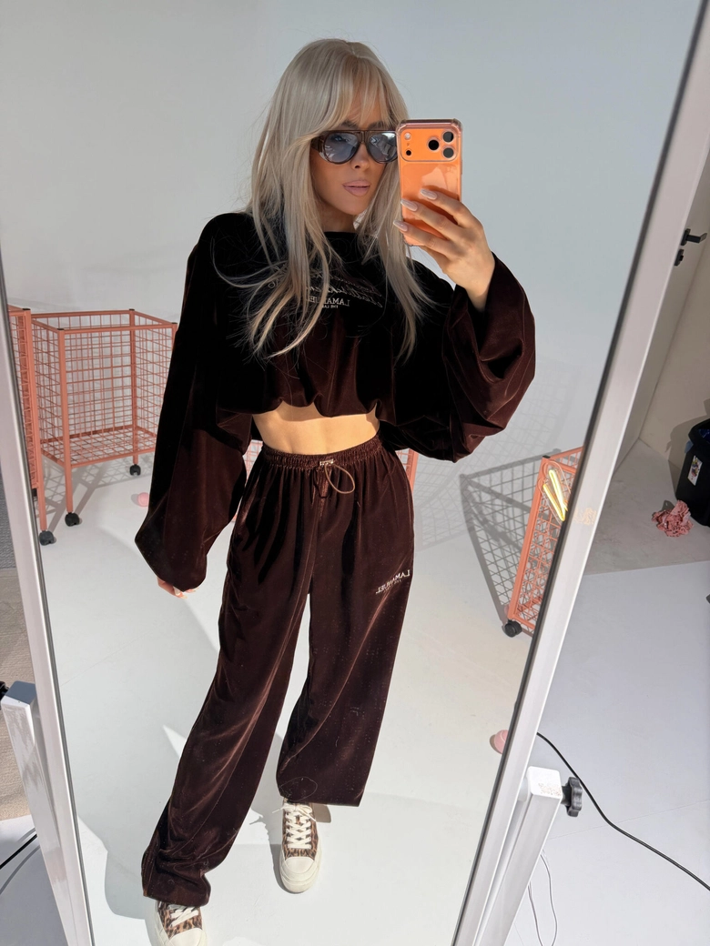 Spodnie NUIT czekolada