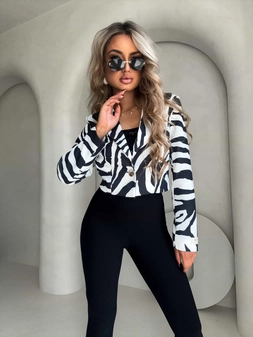 Marynarka dresowa SLIM - zebra