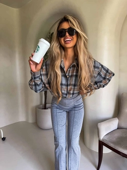 Koszula KRATA - szara