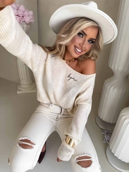 Sweter HERMES – jasny beż