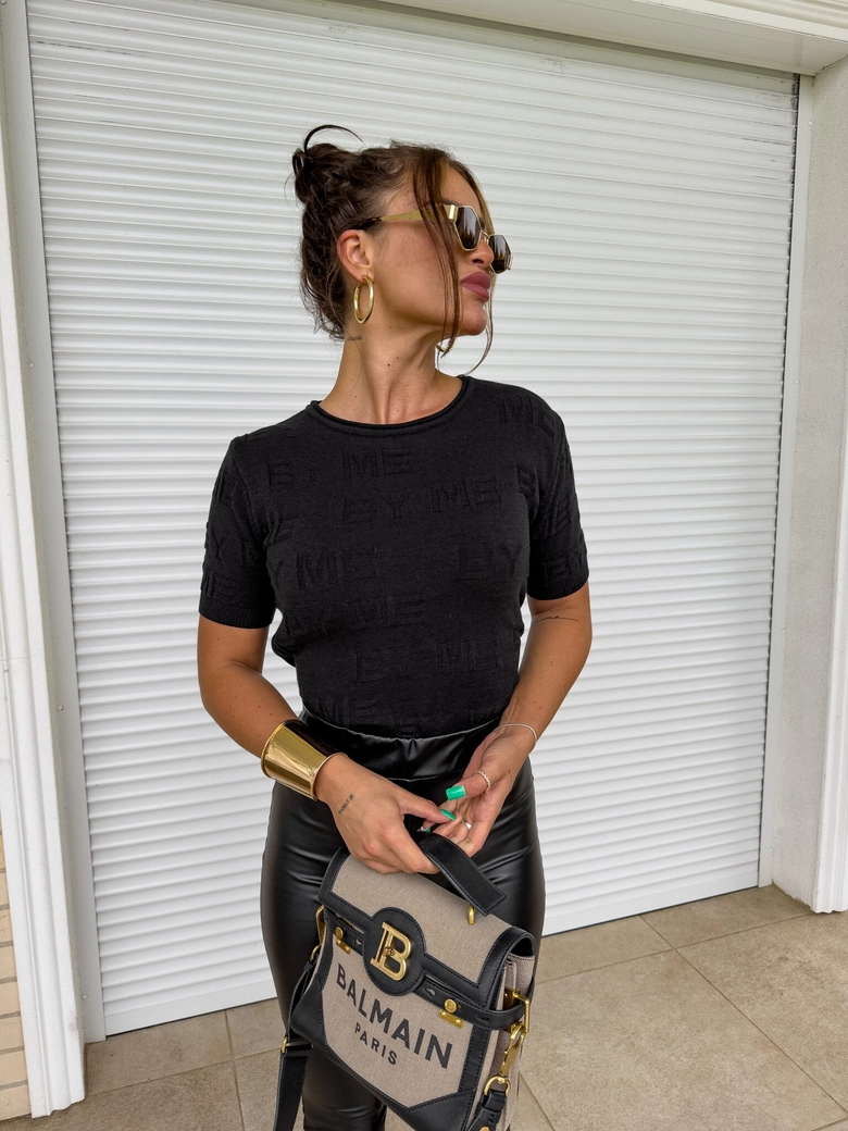 Sweter PARIS SUMMER - czarny E16656