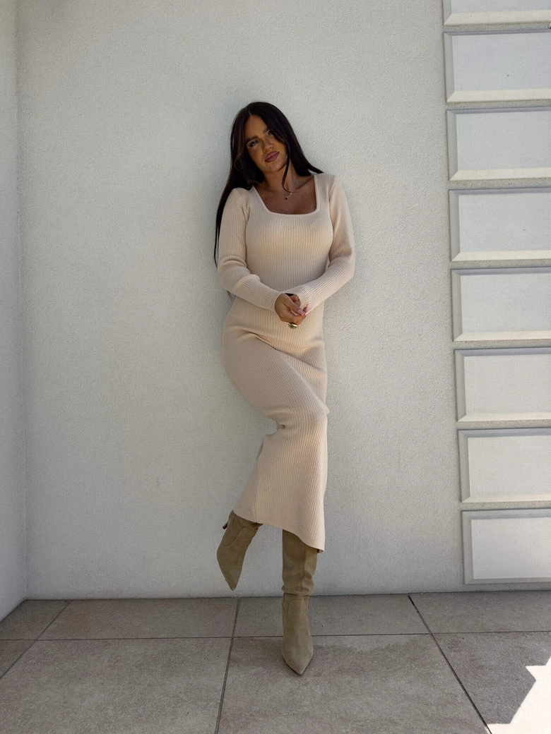 Sukienka COYA - jasny beż