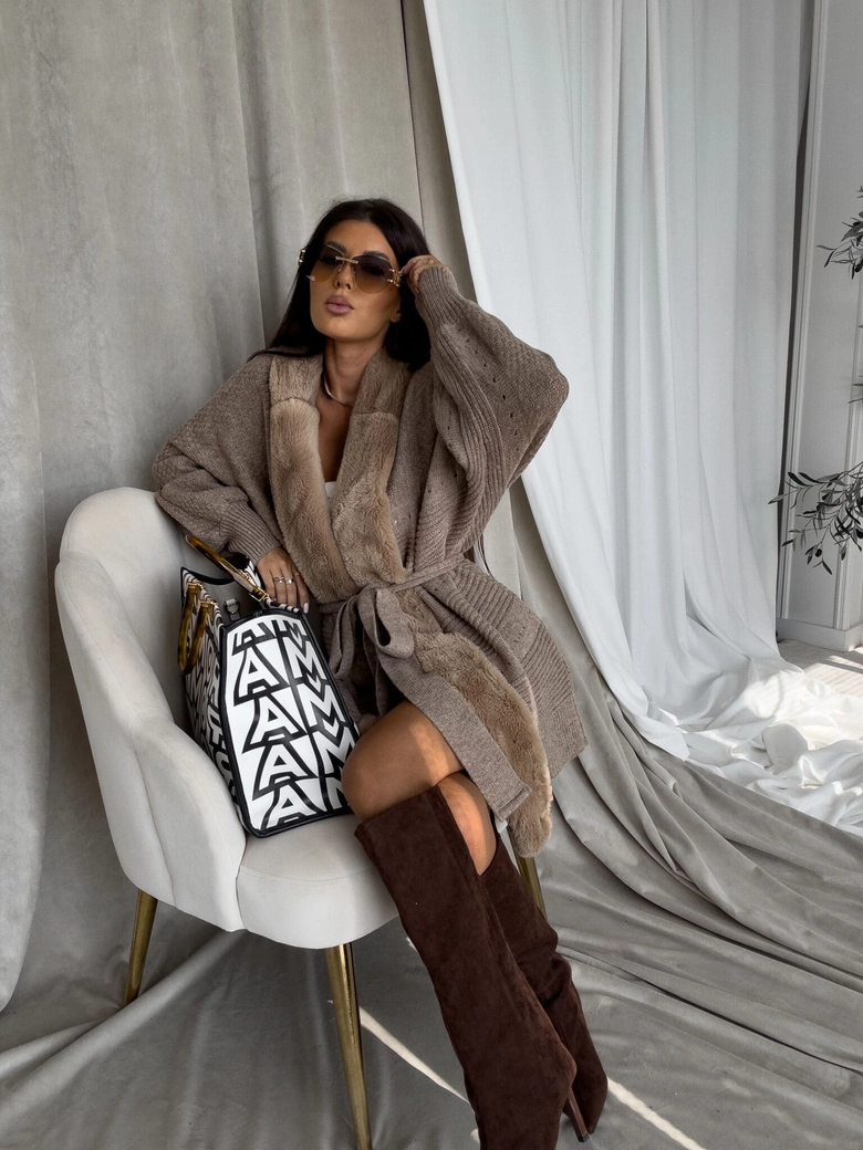 Kardigan DREAM - mokka