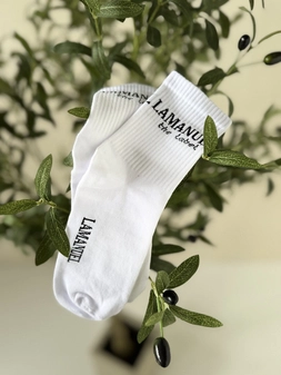 Skarpety LABEL białe/czarne