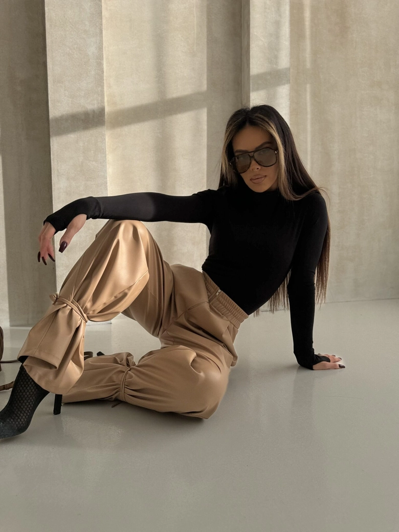 Spodnie FINESSE beż T18718