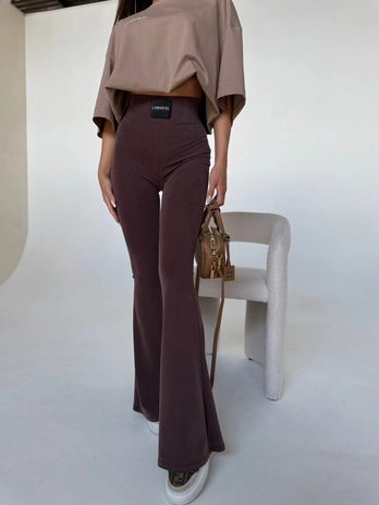 Legginsy BLESSED czekolada