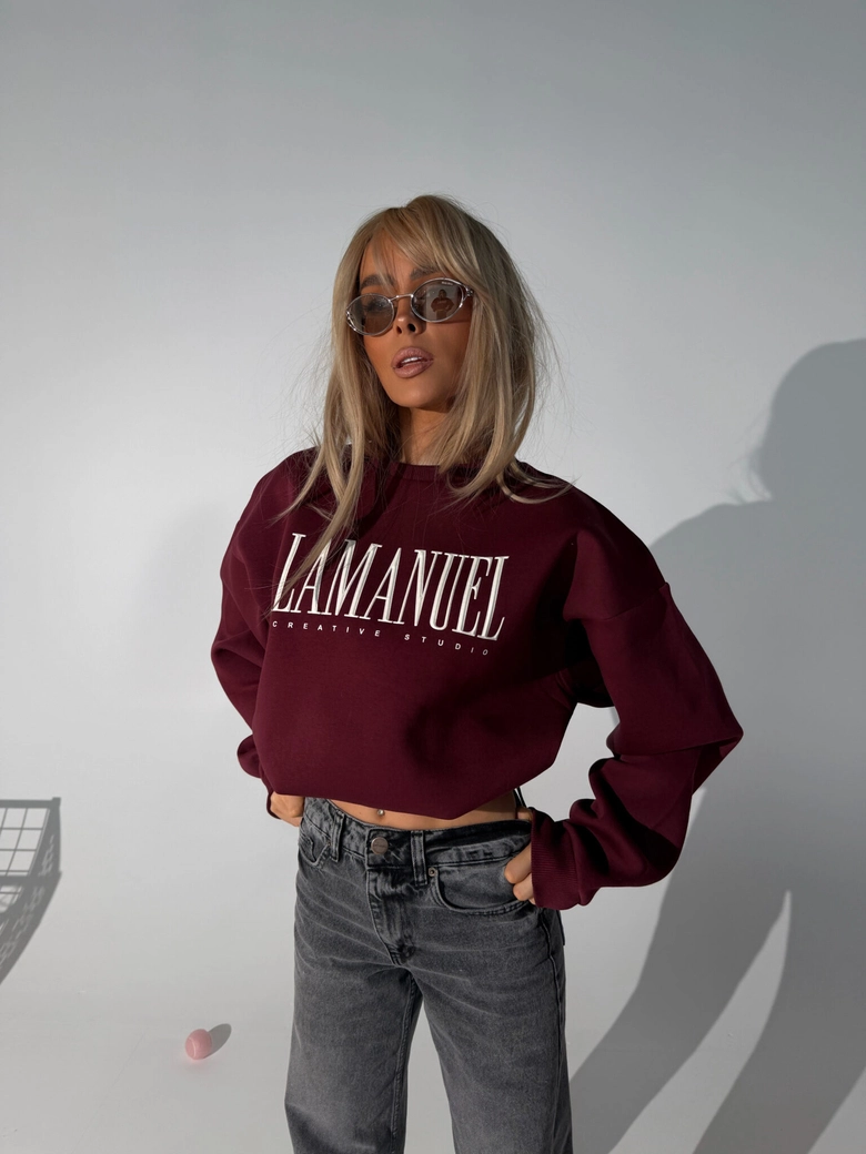 Bluza CREATIVE bordo