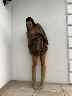 Kardigan ORIANA - czekoladowy