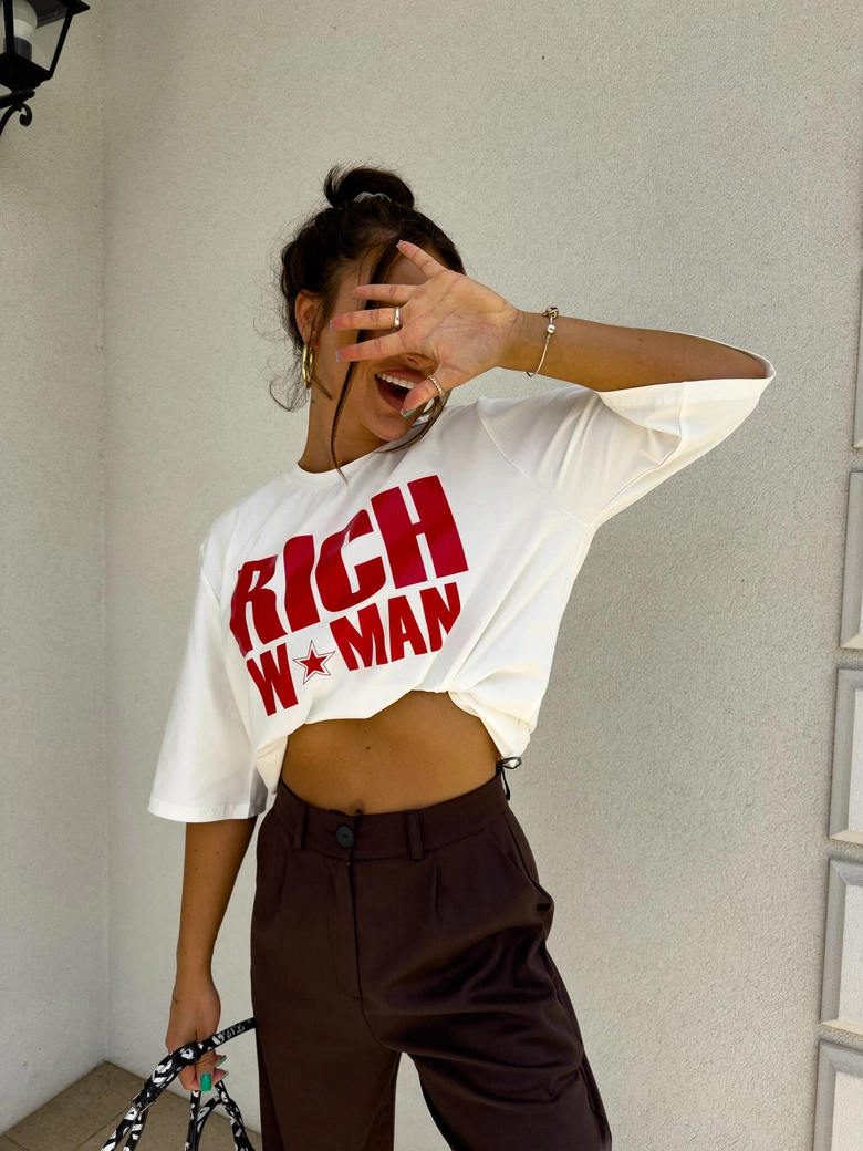 T-shirt WOMAN - ecru C16695